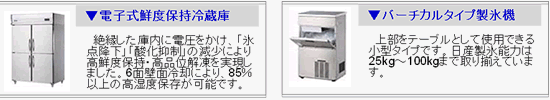 商品例（大和冷機工業）